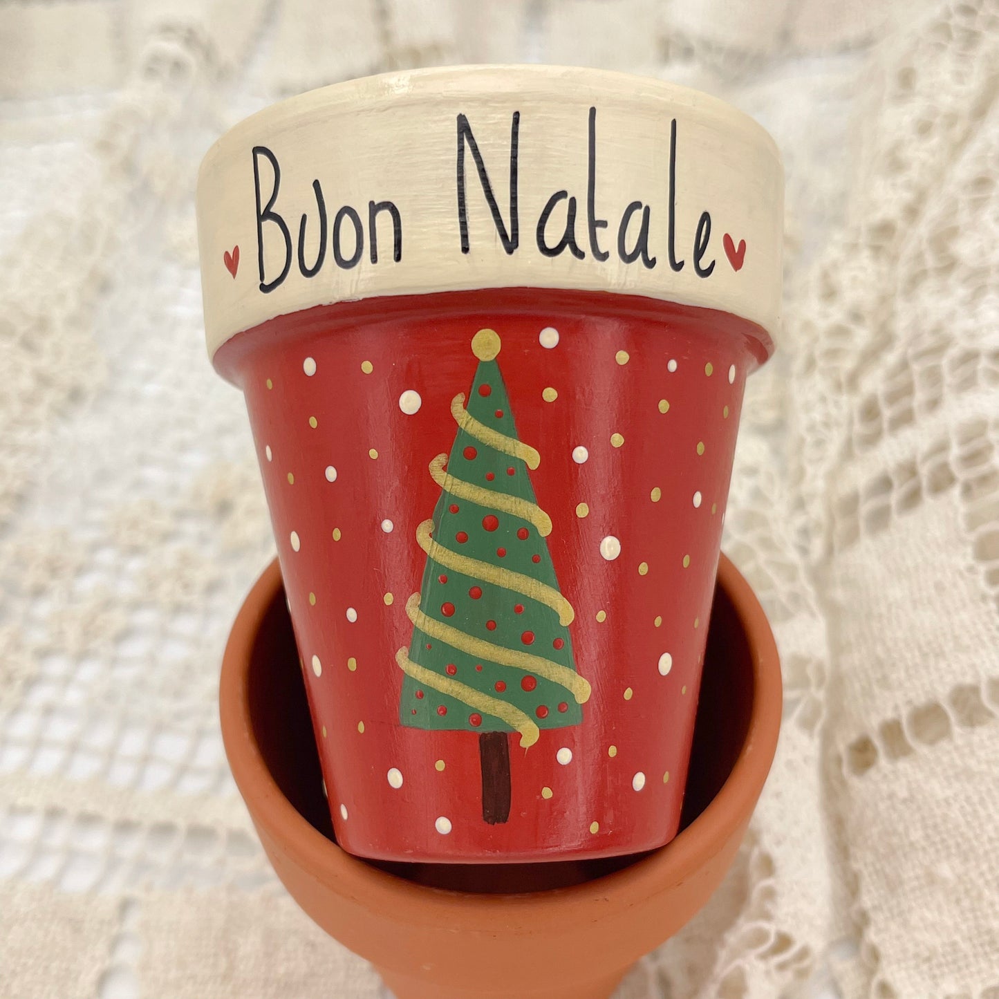 Crimson Christmas Tree Gold